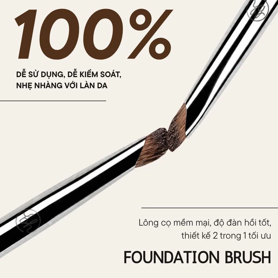 Cọ Kẻ Mắt Hai Đầu BH Cosmetics Double Ended Eyeliner Brush BH272